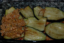 poner capa de berenjenas