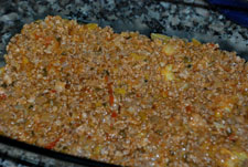 Tapar con capa de carne