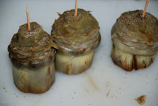 Pinchar con palillo y añadir pimienta