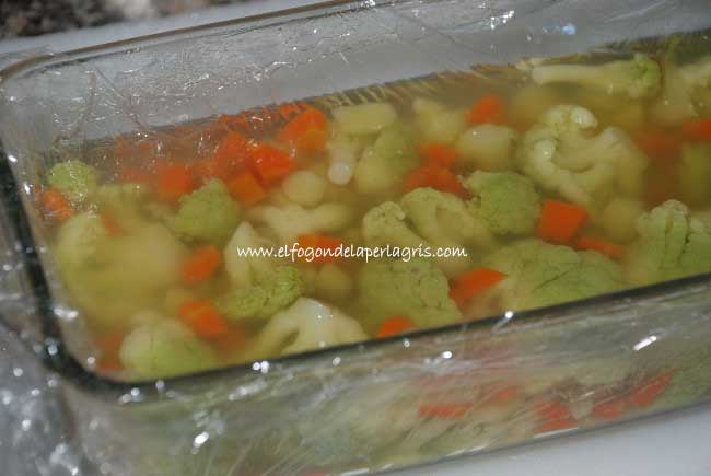 Poner en un molde a enfriar