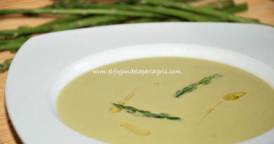 Crema de espárragos verdes o trigueros