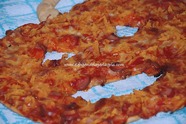 Pizza calabaza de Halloween