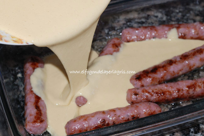 Agregar la crema toad in the hole