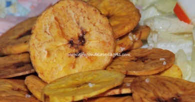 Chips de plátano macho