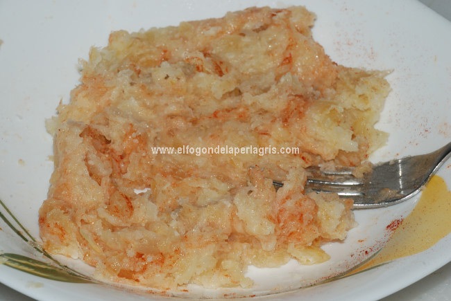 Aplastar y hacer la masa