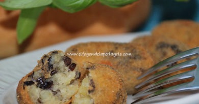 Croquetas de patatas con setas u hongos