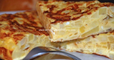 Tortilla de patatas sin cebolla