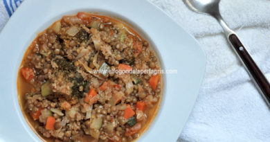 Estofado de quinoa y verduras.