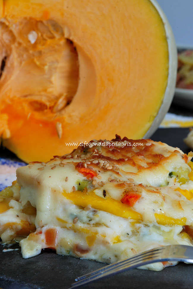 Lasaña de calabaza