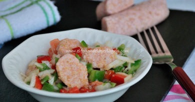 Falsas huevas de pescado.