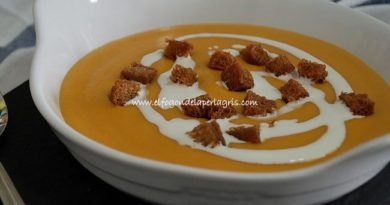 Crema de calabaza al jengibre