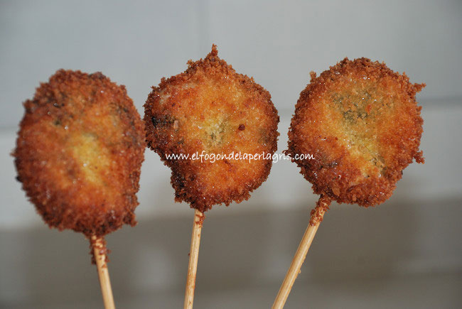 Piruletas de langostinos y algas