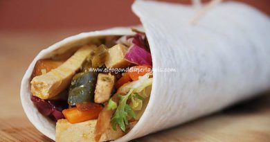 Fajitas de pollo veganas