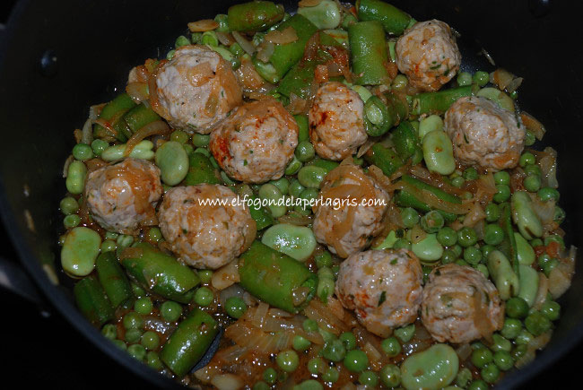 Preparación de las albóndigas