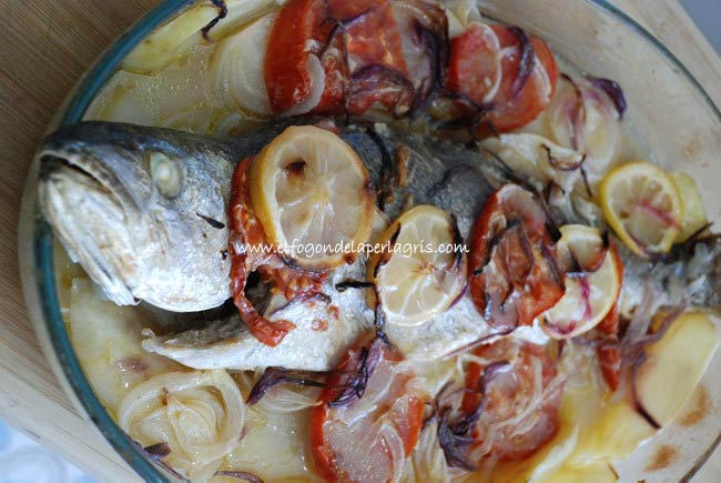 Róbalo o lubina al horno