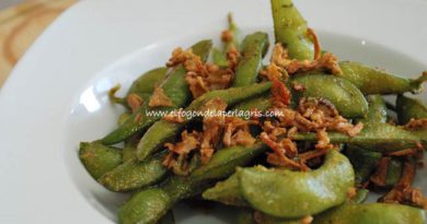 Edamames real food con chip cebolla