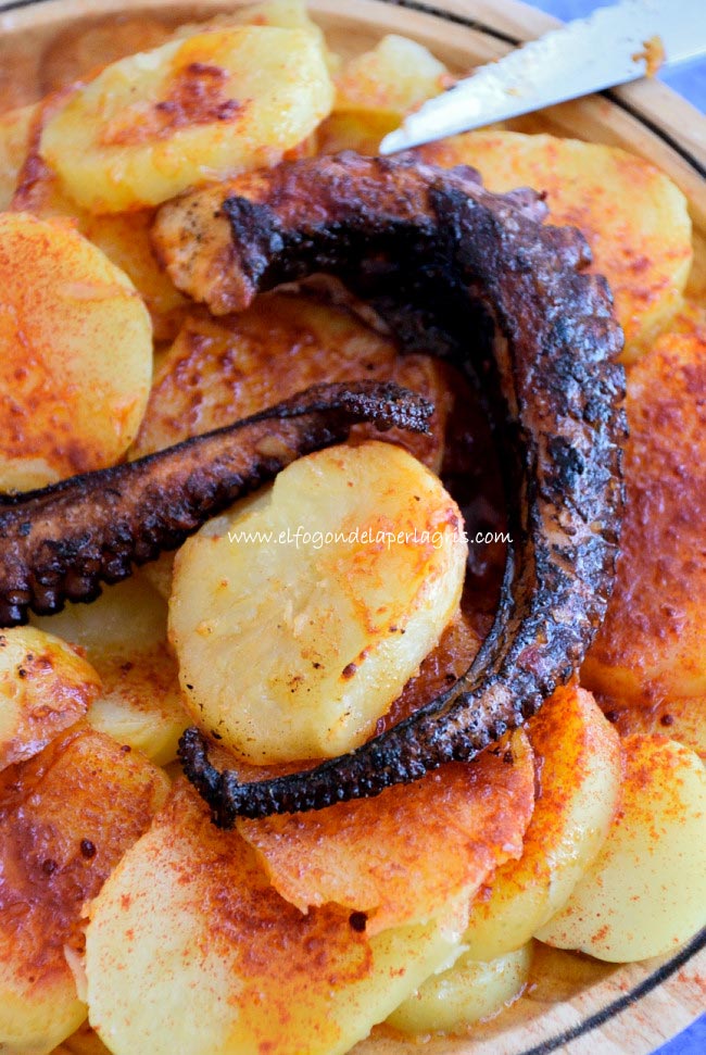 Pulpo a la parrilla o pulpo a la brasa