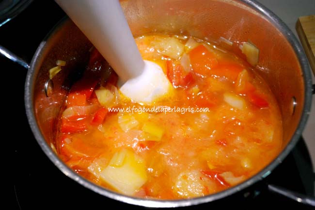 Triturar todo el conjunto 