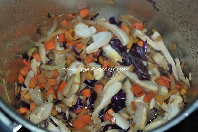 Sofreír las verduras Sofreír las verduras