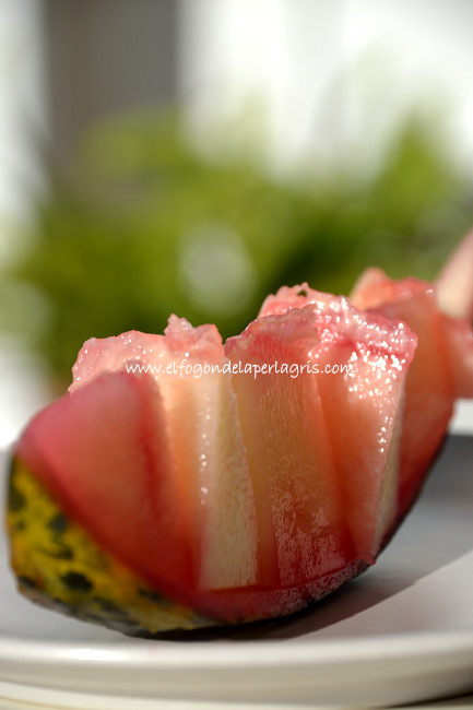 Melón osmotizado casero Melón osmotizado casero