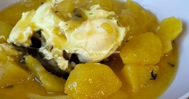 Papas en amarillo