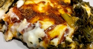 Acelgas con bechamel de bacon